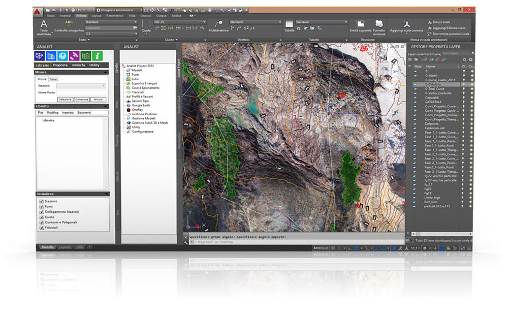 Software Topografia e Catasto basato su tecnologia Autodesk