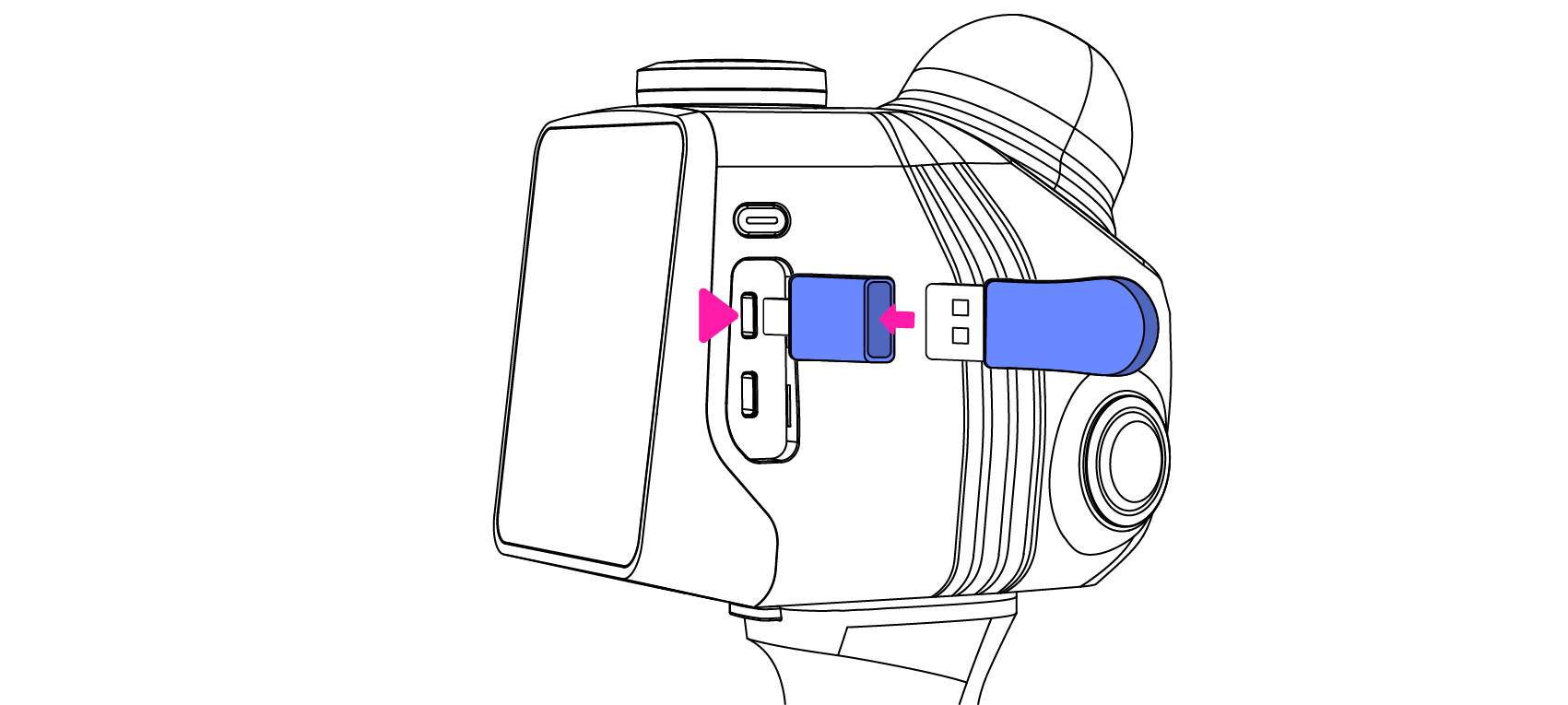 Chiavetta USB con adattatore Type-C