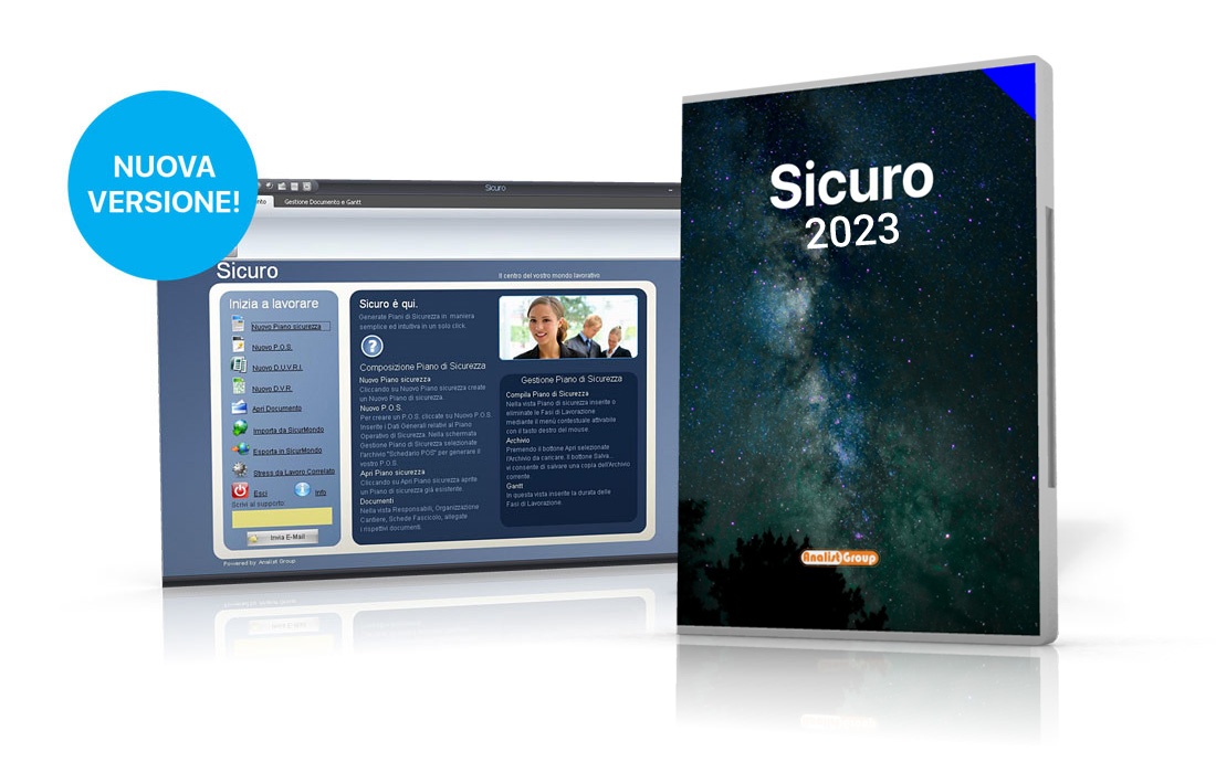 Software Sicurezza nei luoghi di lavoro Sicuro 2023 NV
