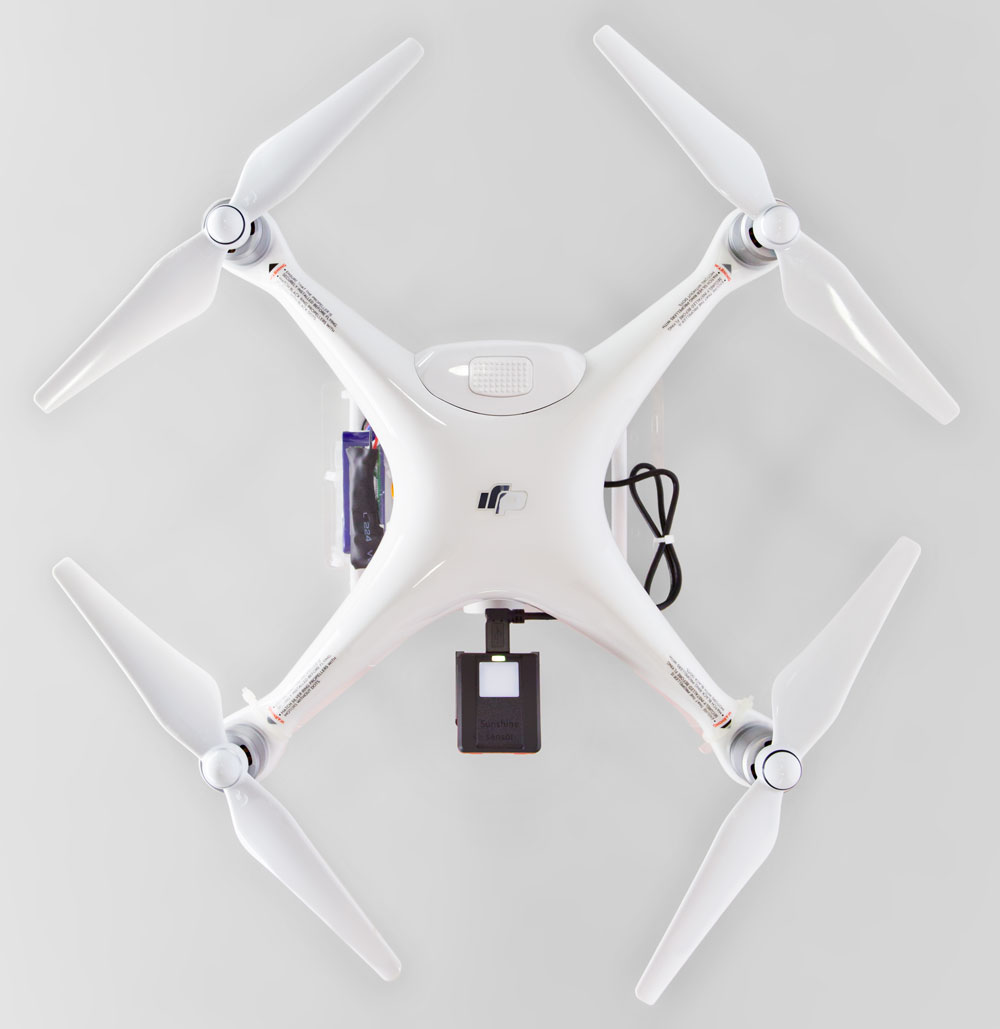 Drone DJI Phantom con Camera Parrot Sequoia drone phantom sequoia