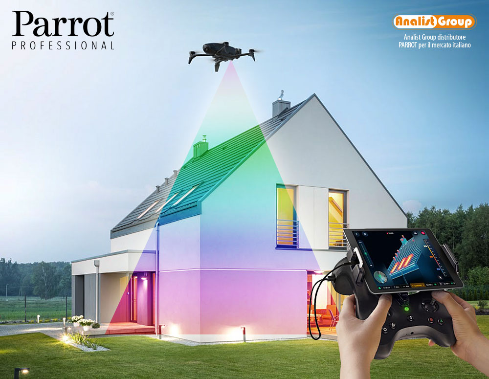 drone termografia parrot