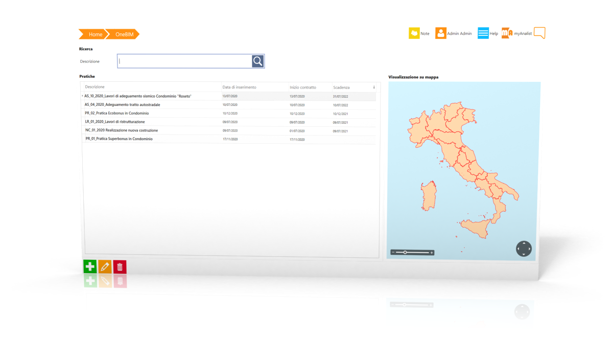 OneBIM - Software Gestione Pratiche edilizie