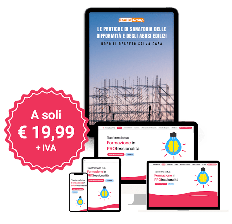 Pacchetto Formazione Decreto Salva Casa: Corso Online ed E-Book in Promo