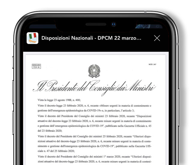 Covid-19 news istituzionali Covid news istituzionali