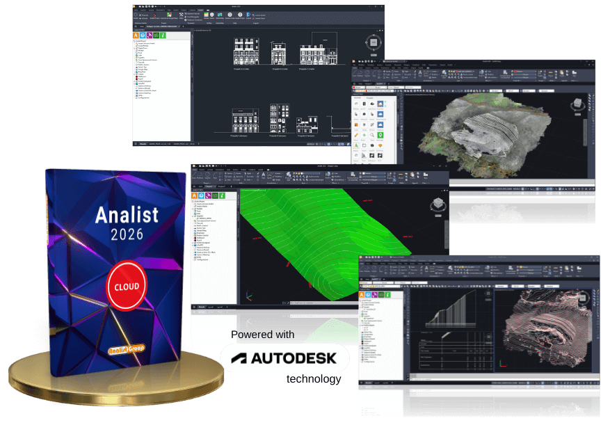 Analist 2026 con tecnologia Autodesk: rilievi topografici, modelli 3D, nuvole di punti e sezioni architettoniche