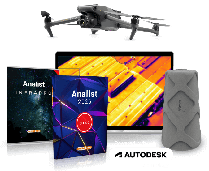 Soluzione DJI Mavic 3T + GPS ProTRACK + Analist + InfraPRO