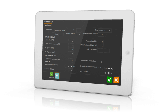 Software Libretti Impianto Tablet