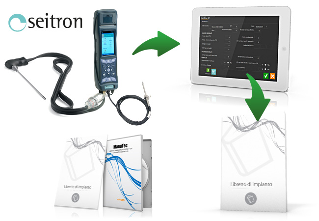 integrazione software con Seitron Chemist Analizzatore fumi Seitron Impianti