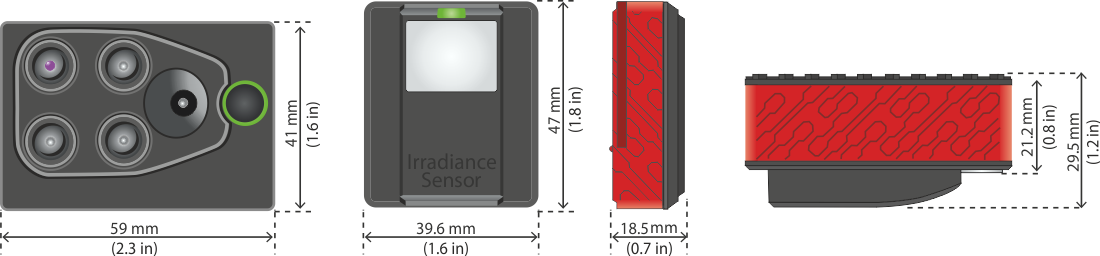 Risultati immagini per dimensioni parrot sequoia