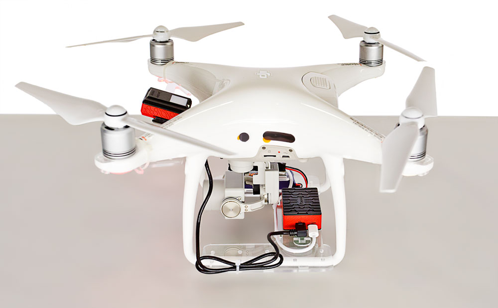 Parrot Sequoia su drone DJI Phantom 4 Pro b mobile sequoia setup