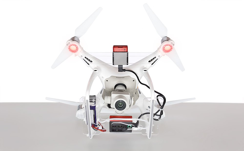 Supporto per parrot sequoia e drone dji phantom parrot sequoia dji phantom
