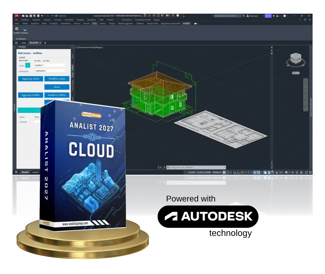 Schermata del Bundle Analist 2027 con ProBIM