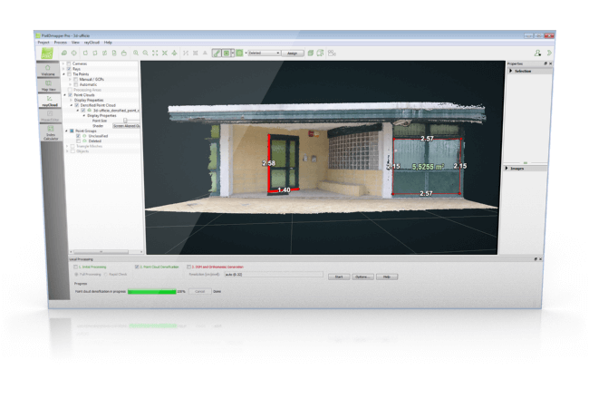 Pix4Dmapper rilievo facciate