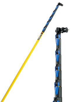 Asta Telescopica In Alluminio Gevenit - Allungabile Fino A 4,5 Metri, Leggera Con Terminale, 3 Sezioni - Foto 2