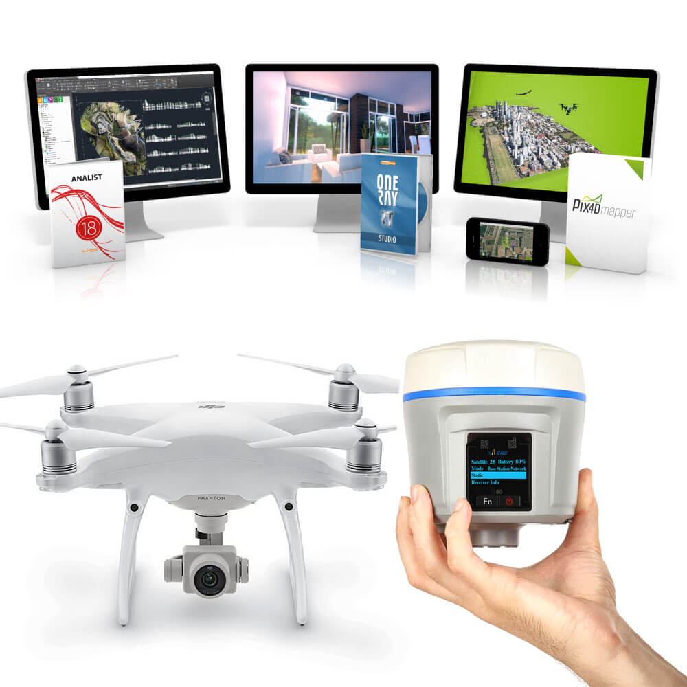 soluzione topografia GPS drone e software topography gps drone software