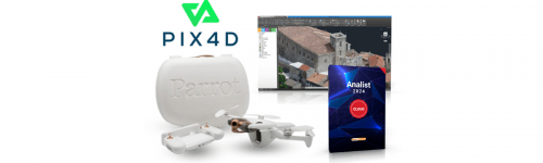 Parrot ANAFI Ai con Pix4Dmapper/Pix4Dcloud ed Analist