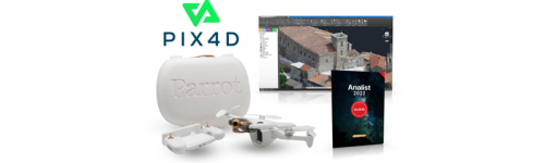 Parrot ANAFI Ai con Pix4Dmapper/Pix4Dcloud ed Analist || Acconto di